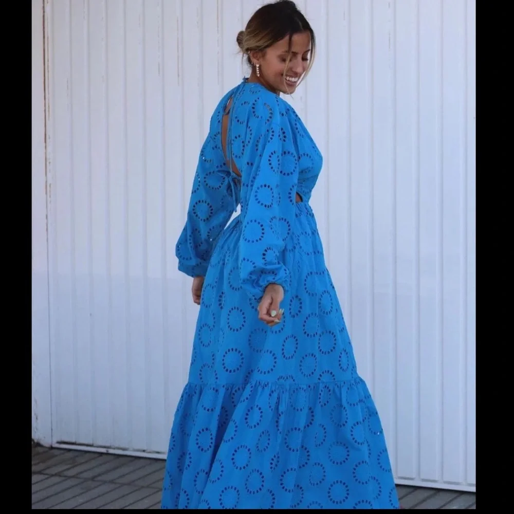GORGEOUS ZARA Cutout Embroirdered Dress - Picture 2 of 10